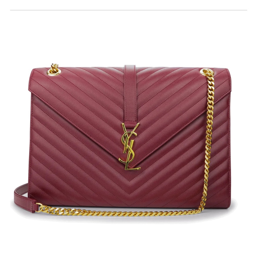 SAINT LAURENT Envelope Chain Shoulder Bag